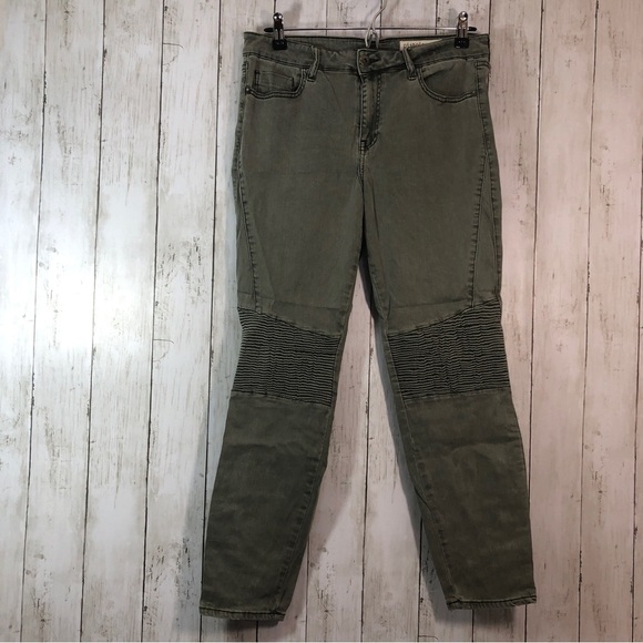 Pistola Audrey Motto Ribbed Knee Skinny Jeans 31 - Picture 1 of 7